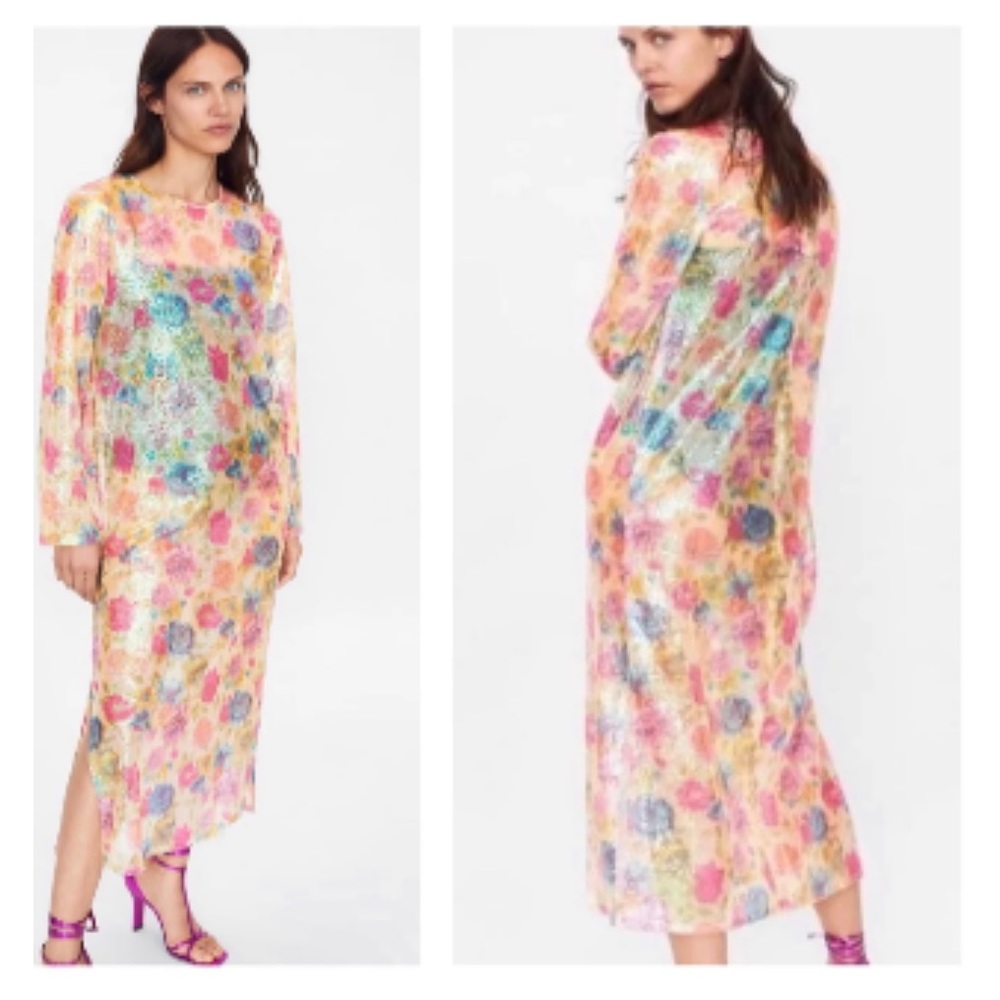 NWOT Zara Sequin Dress